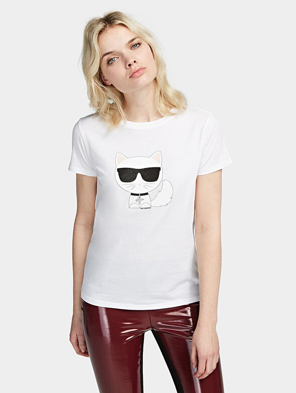 IKONIK Black T-shirt with logo print - 1