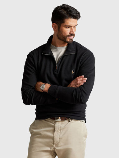 Cotton sweater with zip - 4