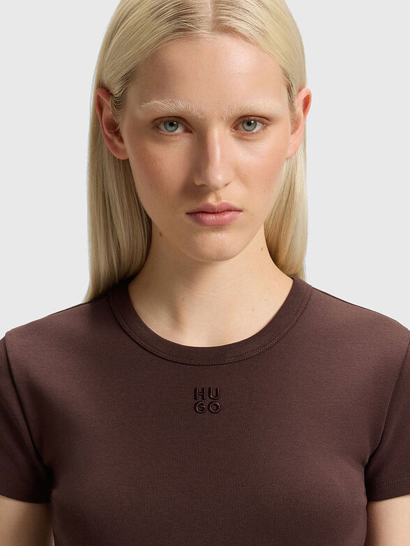 Short T-shirt with logo - 4