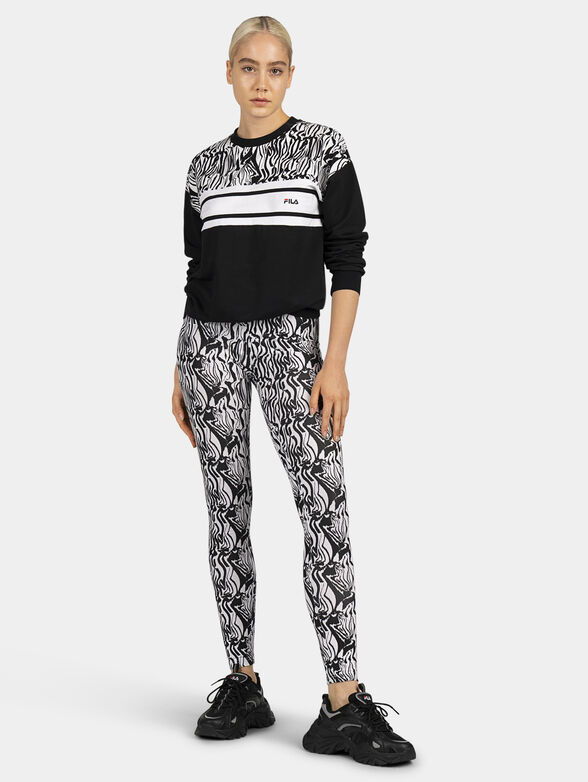 BOLU sweatshirt with animal print accent - 2