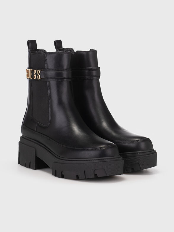 YELMA black boots with logo motif  - 1
