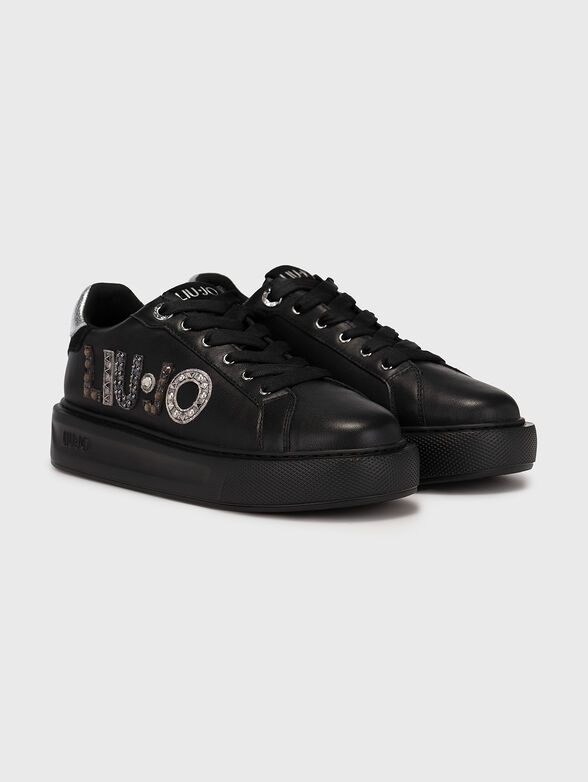 KYLIE 10 leather sneakers with accent logo - 2