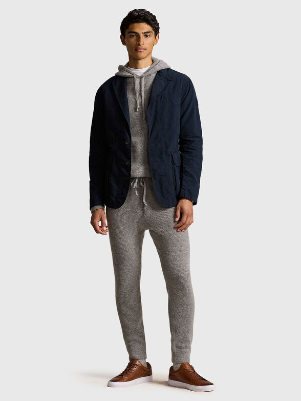 Jacket with logo patch on sleeve - 1