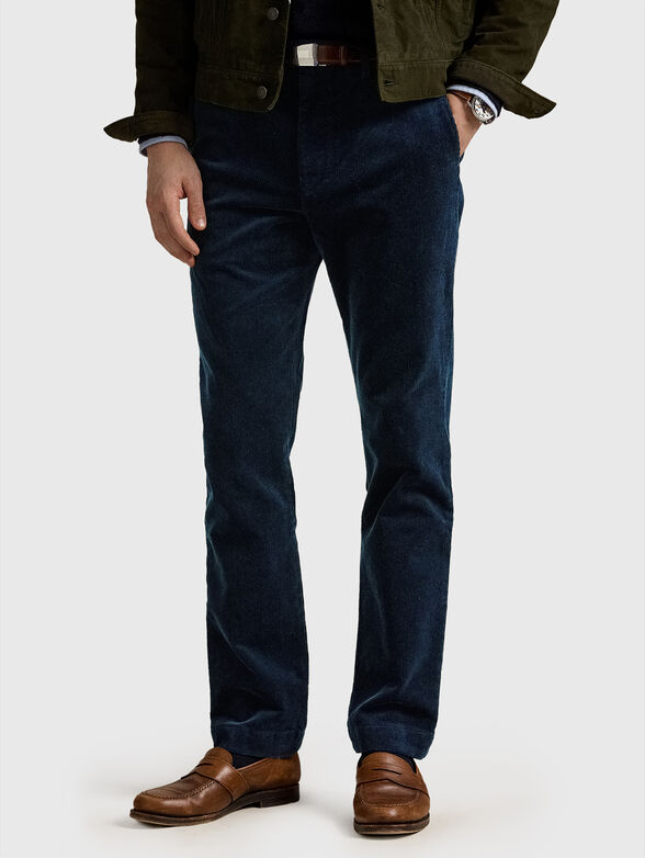 Slim fit corduroy trousers - 1