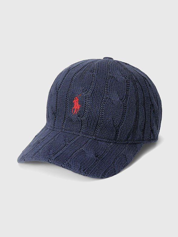 Wool baseball cap with logo embroidery - 1