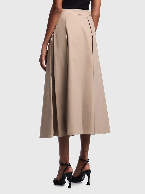 EAGLE CLUB poplin pleated skirt - 2
