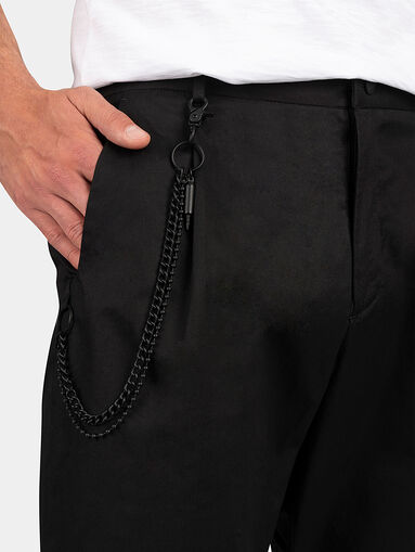 Black shorts with metal detail - 3