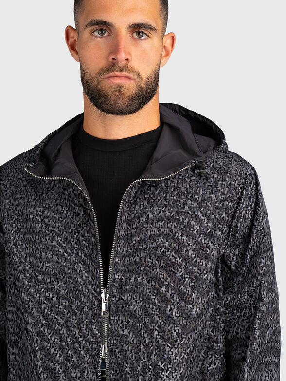 Double faced jacket with hood and pockets - 6