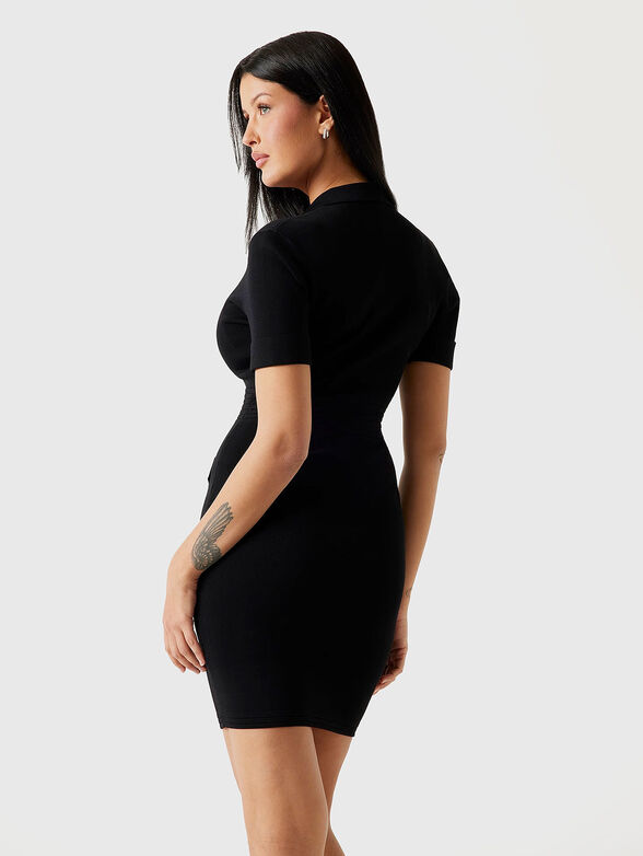 FELICITY mini dress with accent buttons - 2