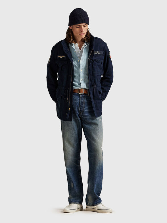 Padded jacket in dark blue - 2