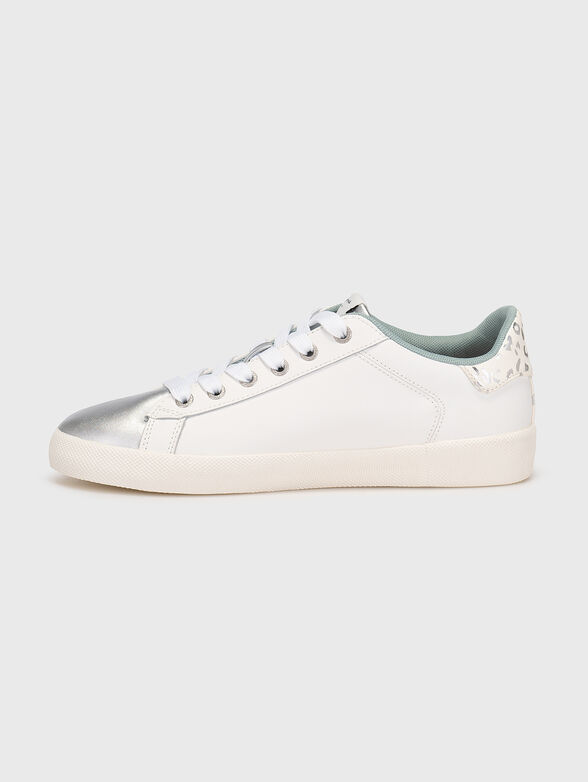 KIOTO FIRE white sneakers with silver details - 4