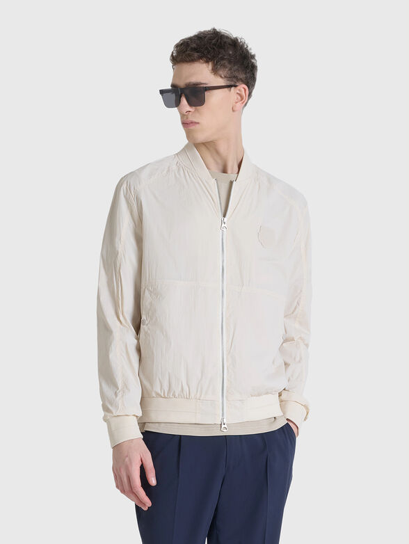 Dark blue bomber jacket with patch  - 3