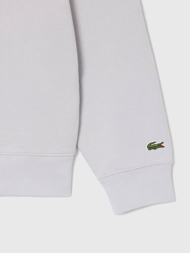 Cotton sweatshirt with zipper - 5