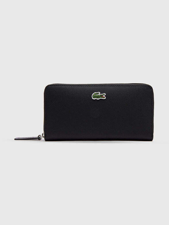Black wallet with logo - 1