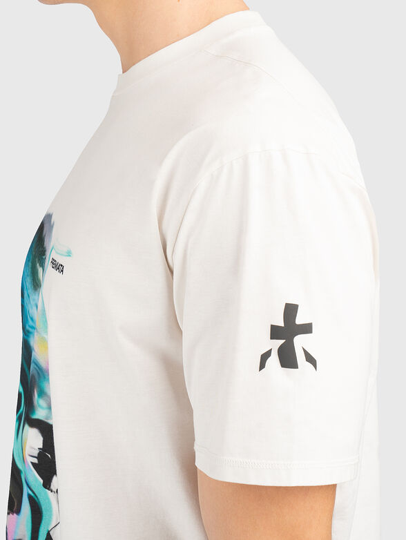 T-shirt with contrasting print - 5