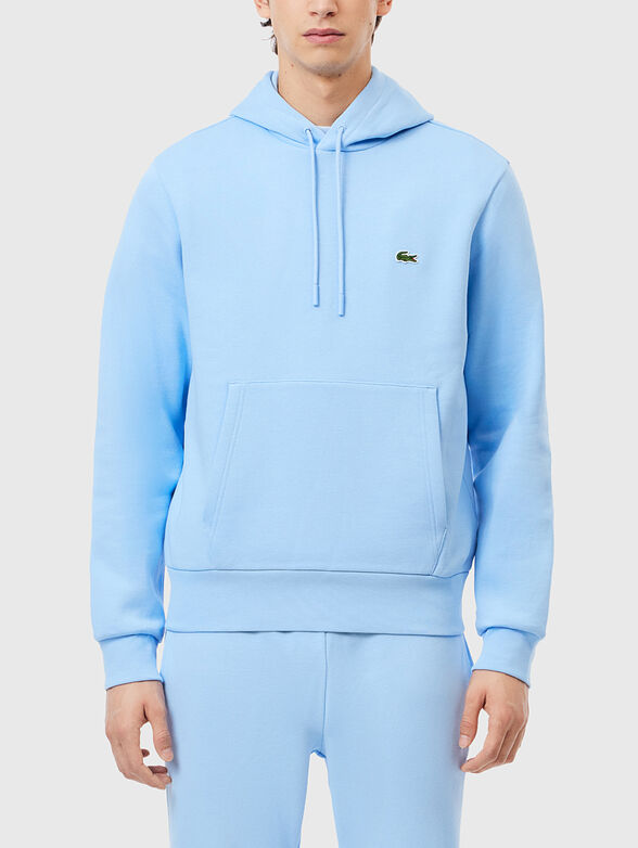 Hooded sweatshirt with logo accent - 1