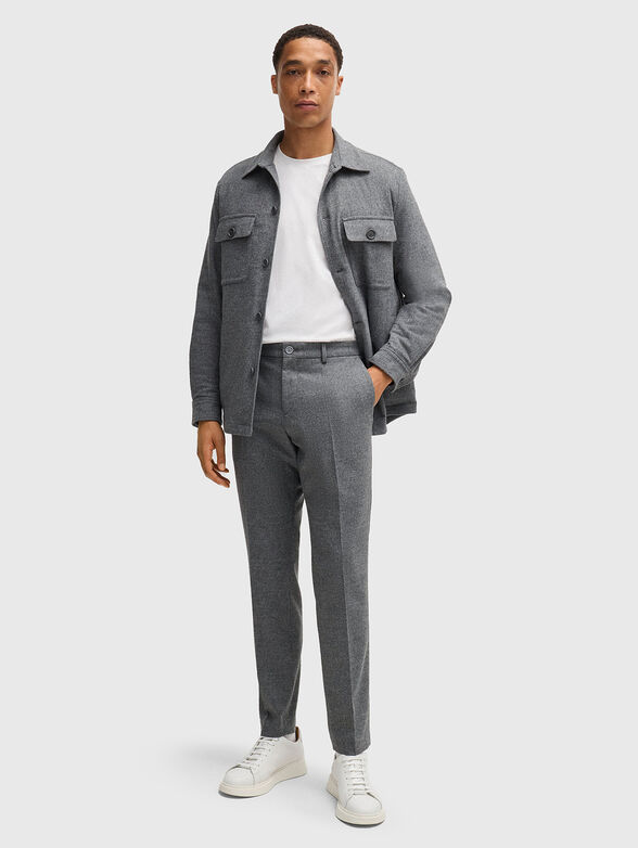 Wool blend trousers - 4