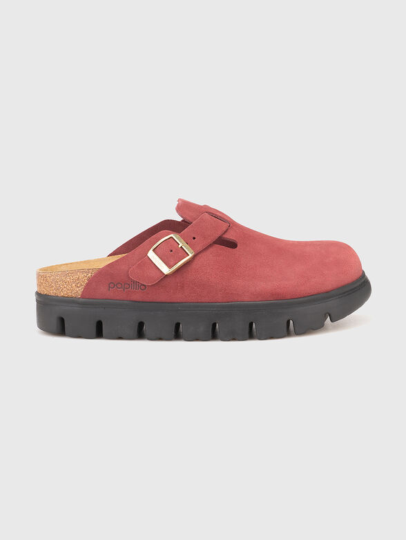 BOSTON suede clogs - 1