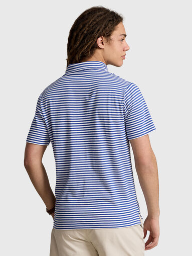 Striped Polo-shirt with embroidered pocket - 3