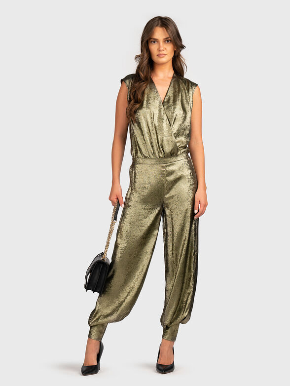 Body with metallic effect and V-neckline - 2