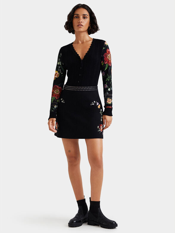 INAYA mini skirt with embroidery and metal details - 6