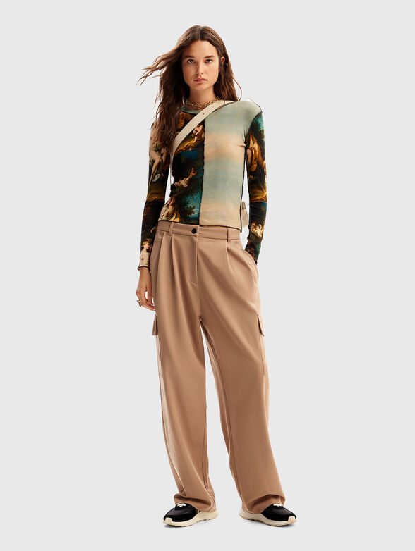 Blouse with multicoloured print - 2