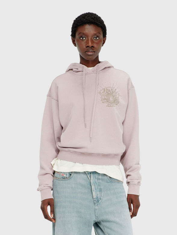 Black hooded sweatshirt - 1