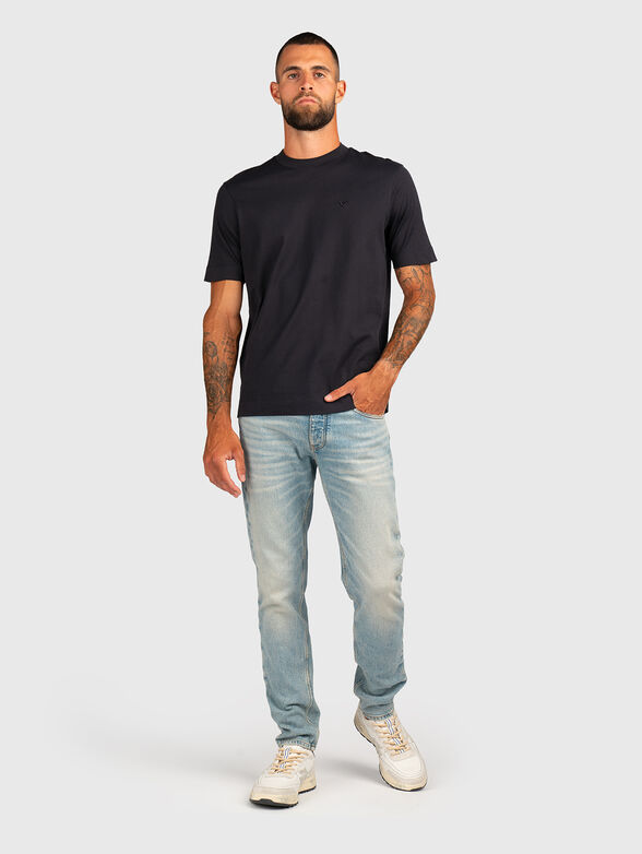 T-shirt with oval neckline and logo embroidery - 2