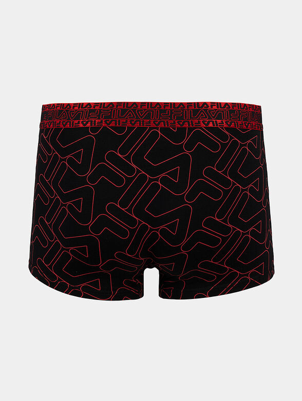 Trunks with blue logo prints - 2