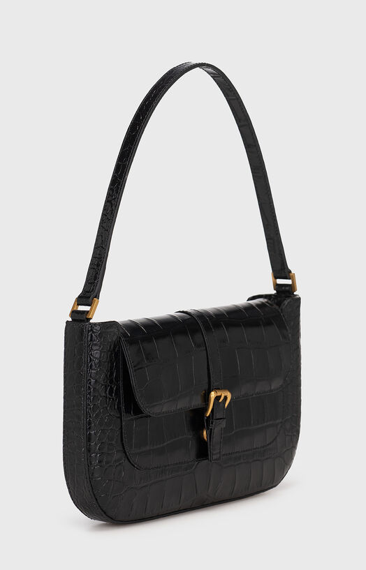 Embossed Leather Bag By Far Miranda Bag Sale MIRANDA Croco