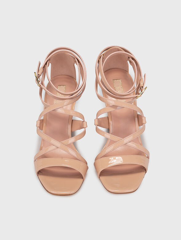 SERENA 05 beige sandals heel - 6