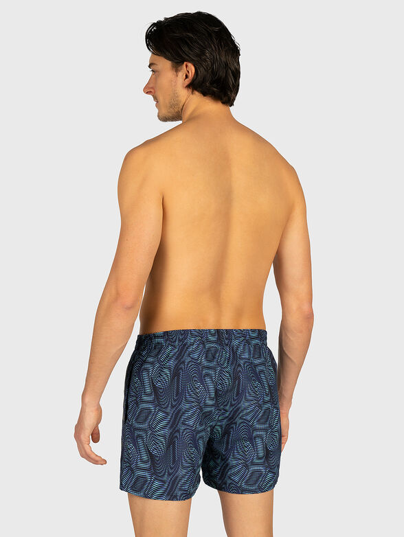 Beach shorts with logo inscription - 2