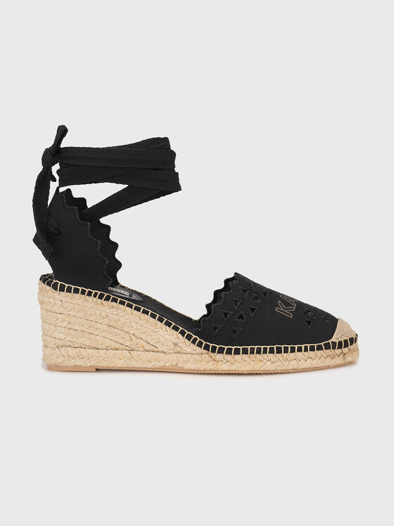 KAMINI black platform espadrilles - 1