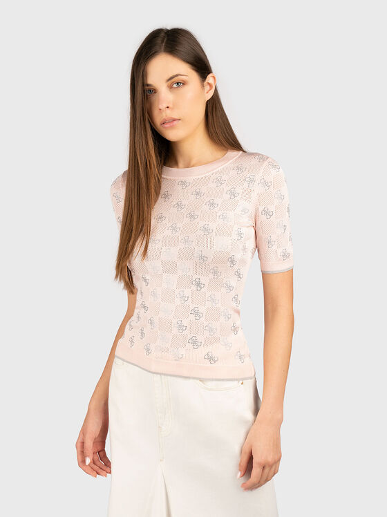 ROSIE blouse with perforations and logo  - 1