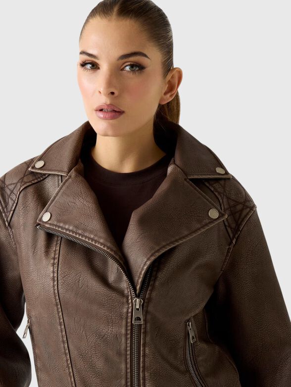 NADA faux leather biker jacket - 4