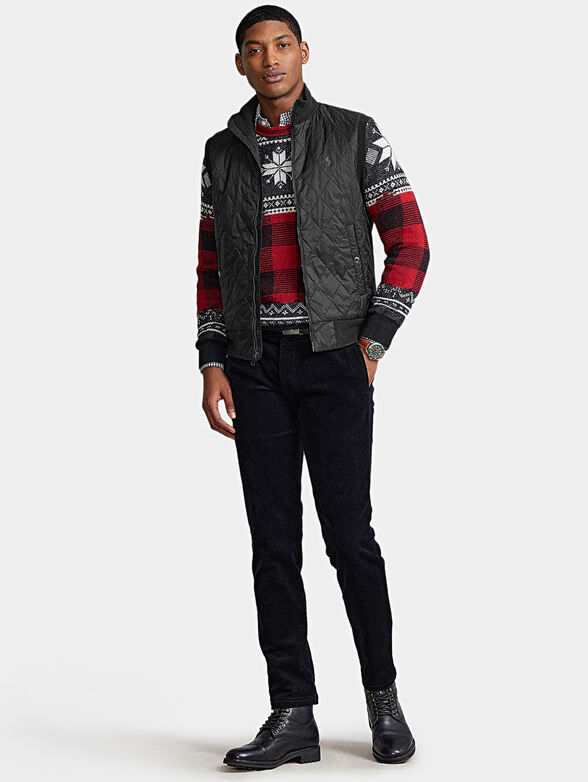 Black vest with quilted effect - 2