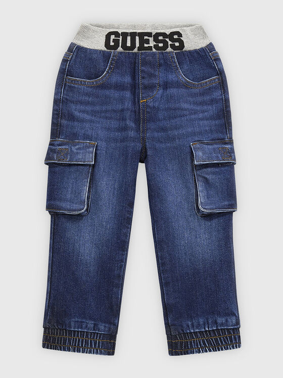 Elastic cargo jeans - 1