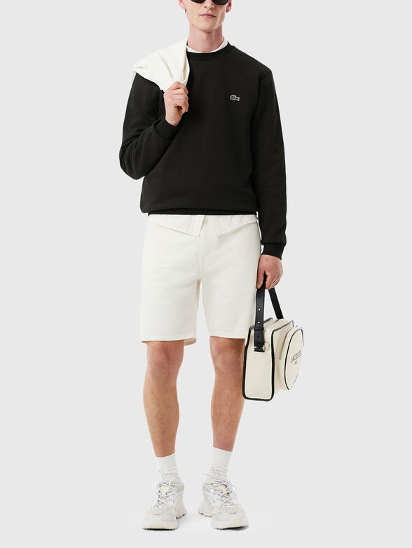 Sweatshirt with oval neckline and logo - 2