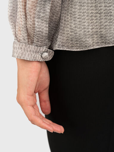 Shirt with accent ribbon - 5