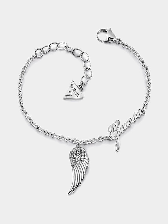 Angel wing logo charm bracelet - 1