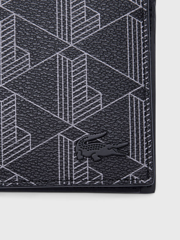 Wallet with print and keyring - 3