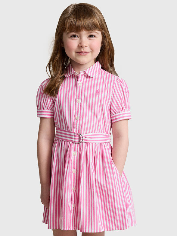 Stripe dress in cotton - 1