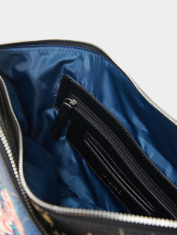 Crossed shoulder bag with floral print - 6