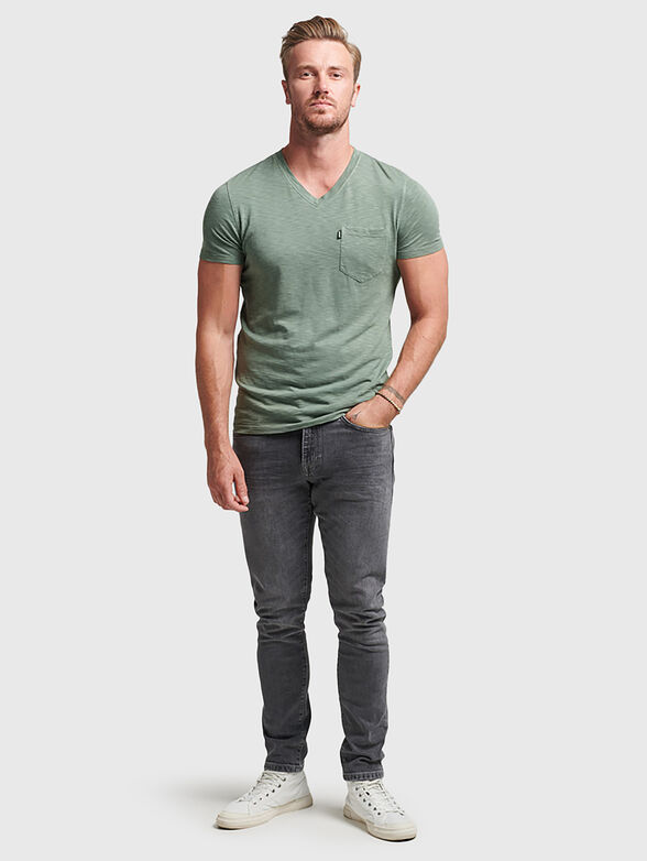 VINTAGE slim jeans in black color - 6