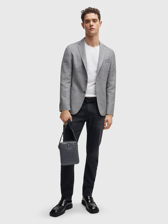 Crossbody bag with monogram print - 2