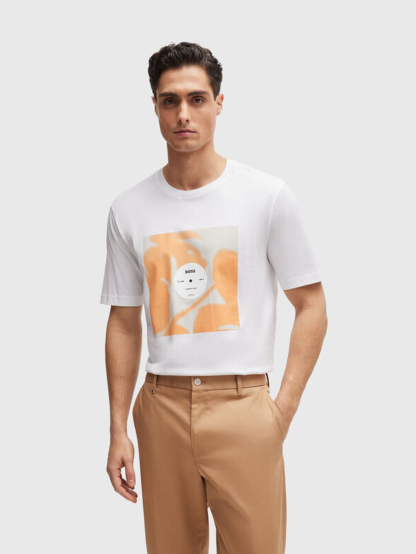 TIBURT cotton black T-shirt with print - 1