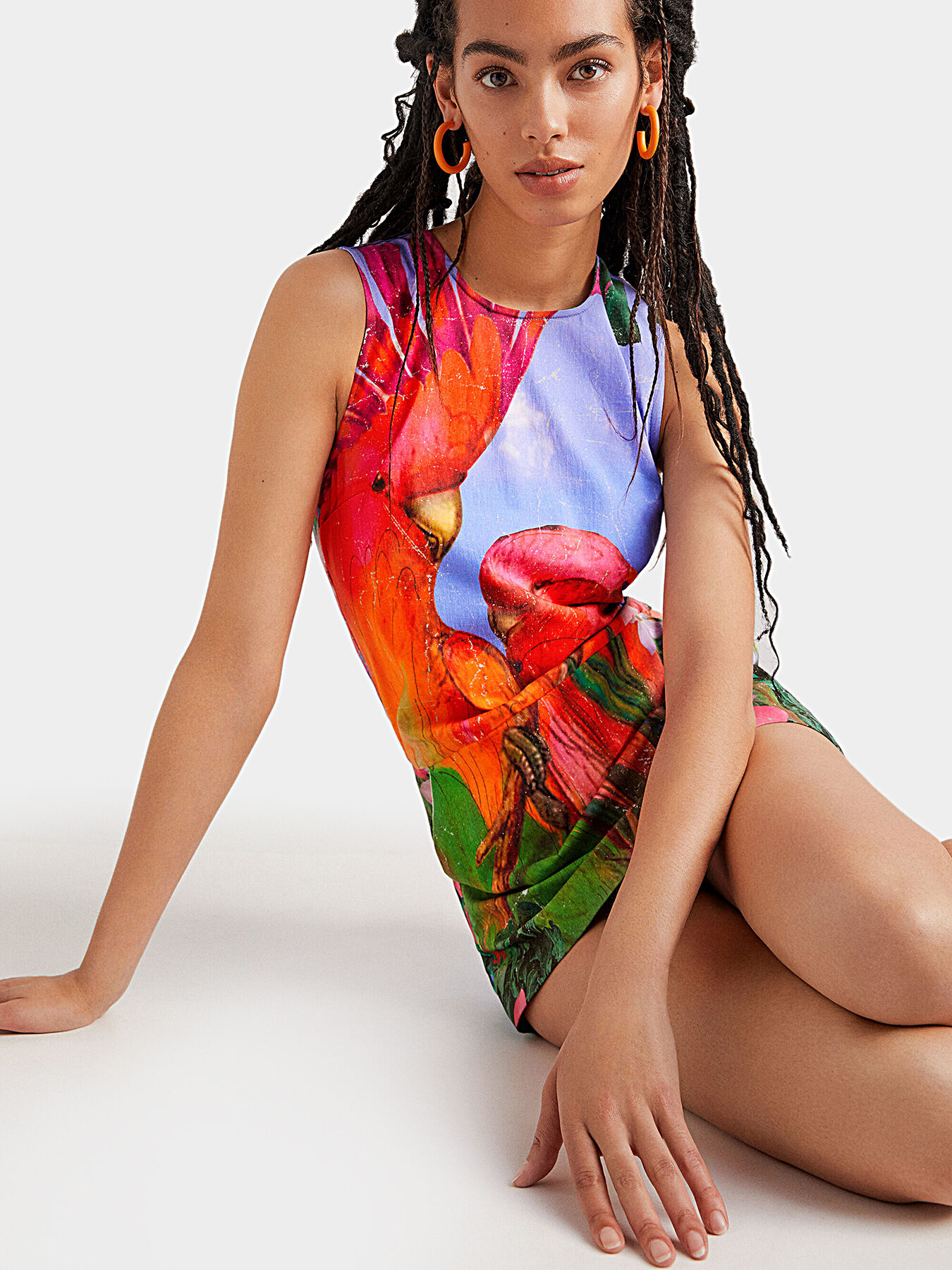 Tropical print jumpsuit brand DESIGUAL — Globalbrandsstore