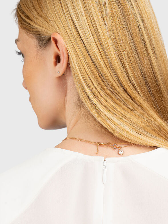 Viscose blouse with long sleeves and pleats - 4