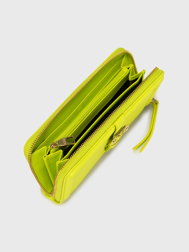 Eco leather purse with logo accent - 3