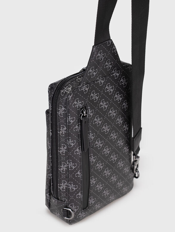 VEZZOLA crossbody bag with monogram print - 4